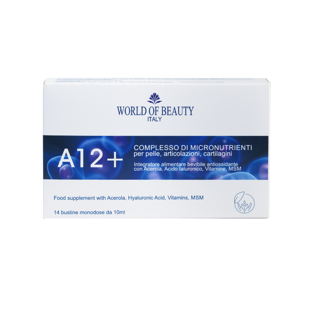 A12 – Drinkable supplement with collagen for skin and joints.